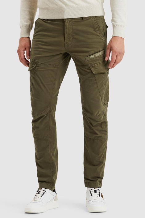 PME legend groene heren broek | Model vooraanzicht