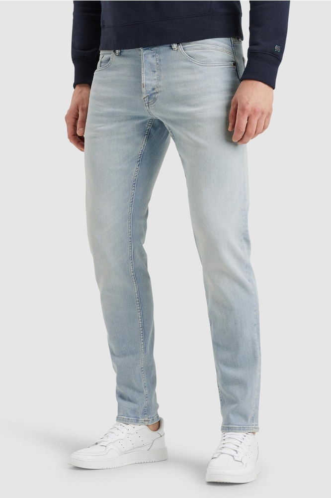 Cast Iron blauwe heren jeans | Model zijaanzicht
