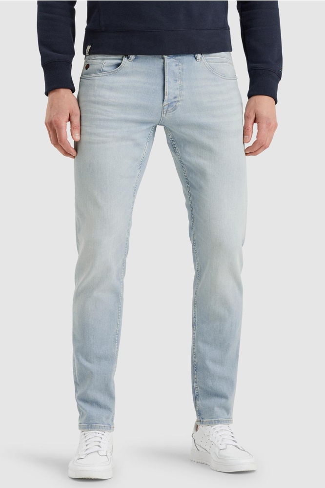Cast Iron blauwe heren jeans | Model vooraanzicht