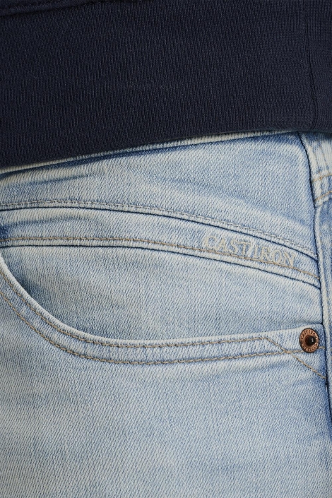 Cast Iron blauwe heren jeans | Close up