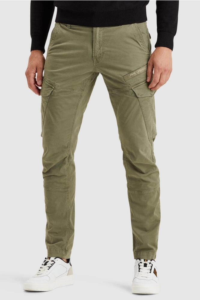 PME legend groene heren broek | Model vooraanzicht