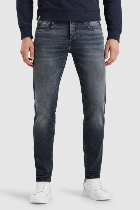 Cast Iron blauwe heren jeans | Model vooraanzicht