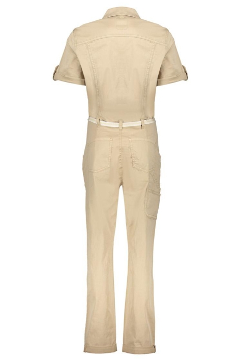Geisha beige dames jumpsuit | Achteraanzicht