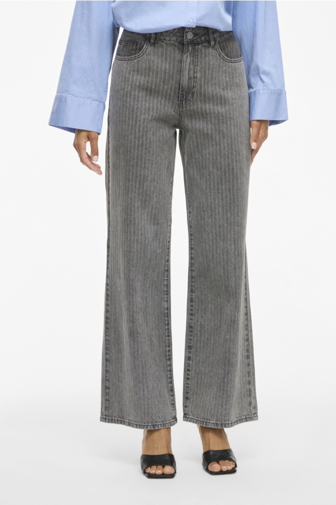 Vila grijze dames jeans | Model vooraanzicht