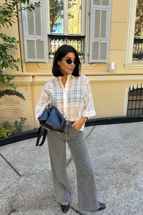 Vila grijze dames jeans | Sfeerbeeld, In situatie