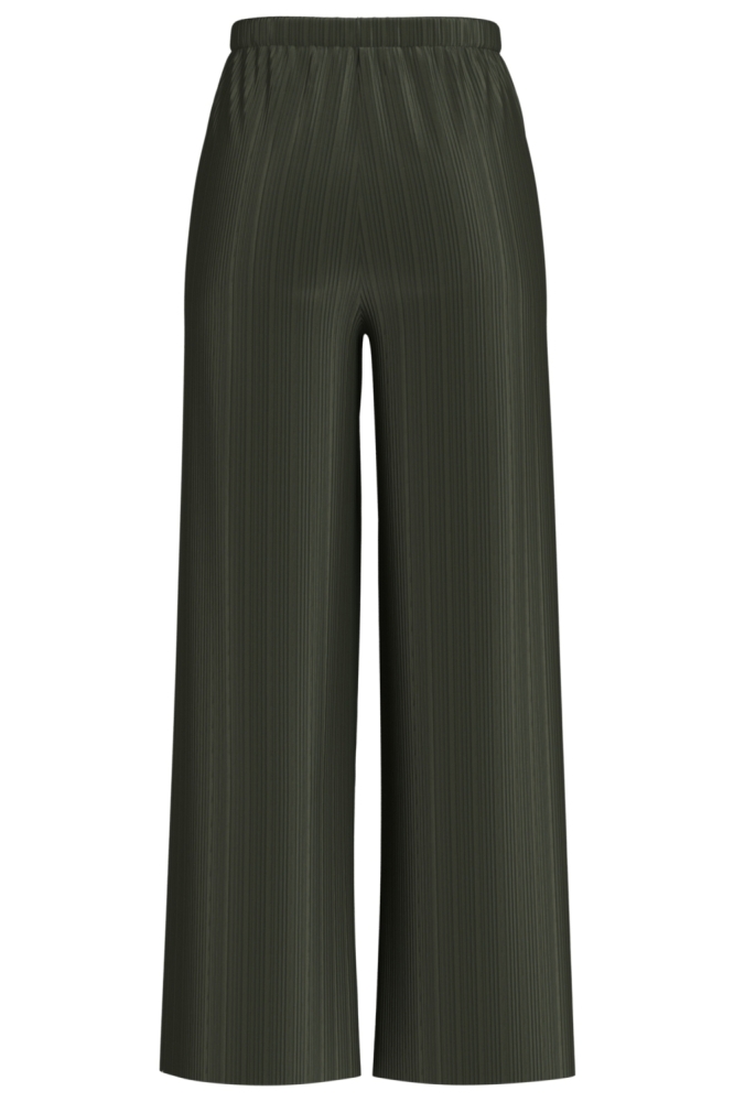 Vila groene dames broek | Achteraanzicht