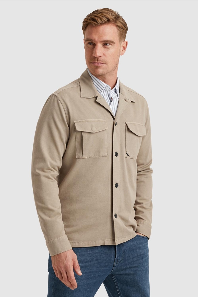 Vanguard camel heren overhemd | Model zijaanzicht
