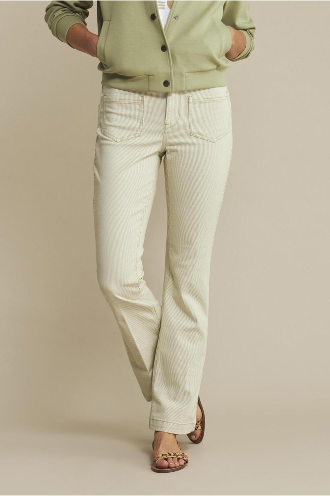 Red Button groene dames jeans | Model vooraanzicht