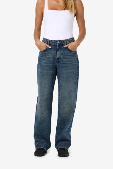 Noisy may NMJOSIE HW BAGGY JEANS AZ400MB NOOS 27031597 Medium Blue Denim