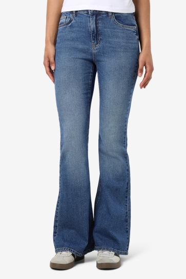 Noisy may Jeans NMKAREEN HW FLARE LEG JEANS AZ436MB 27034386 MEDIUM BLUE DENIM