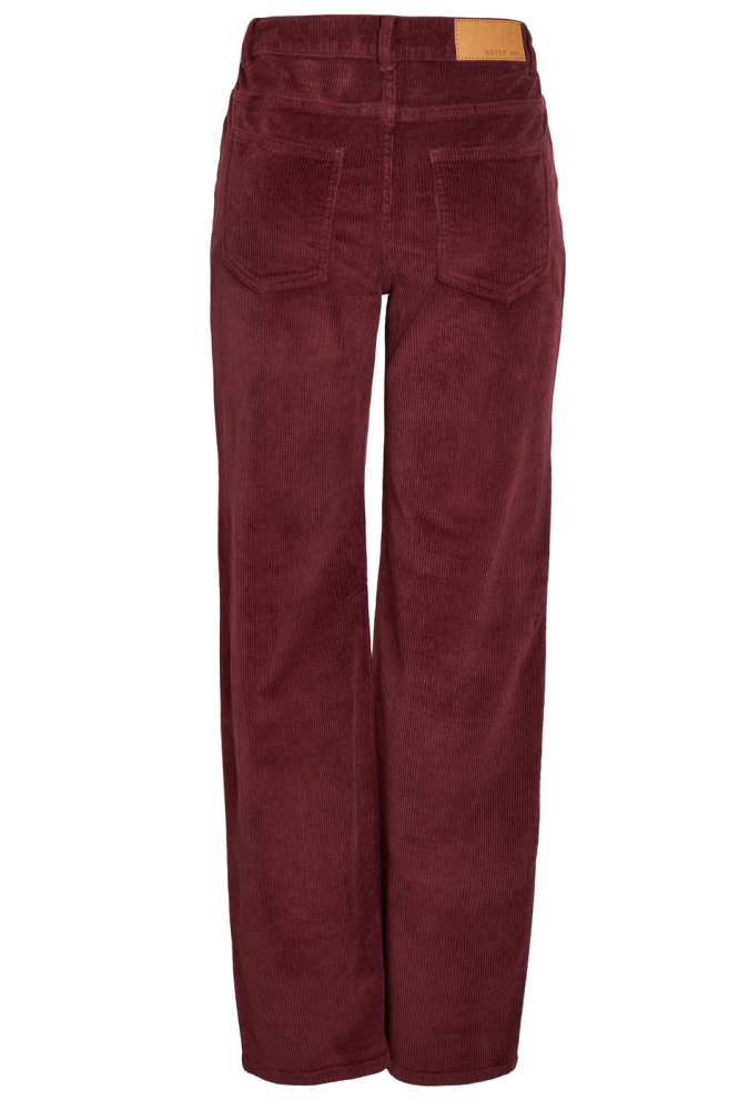 Noisy may bordeaux dames broek | Achteraanzicht
