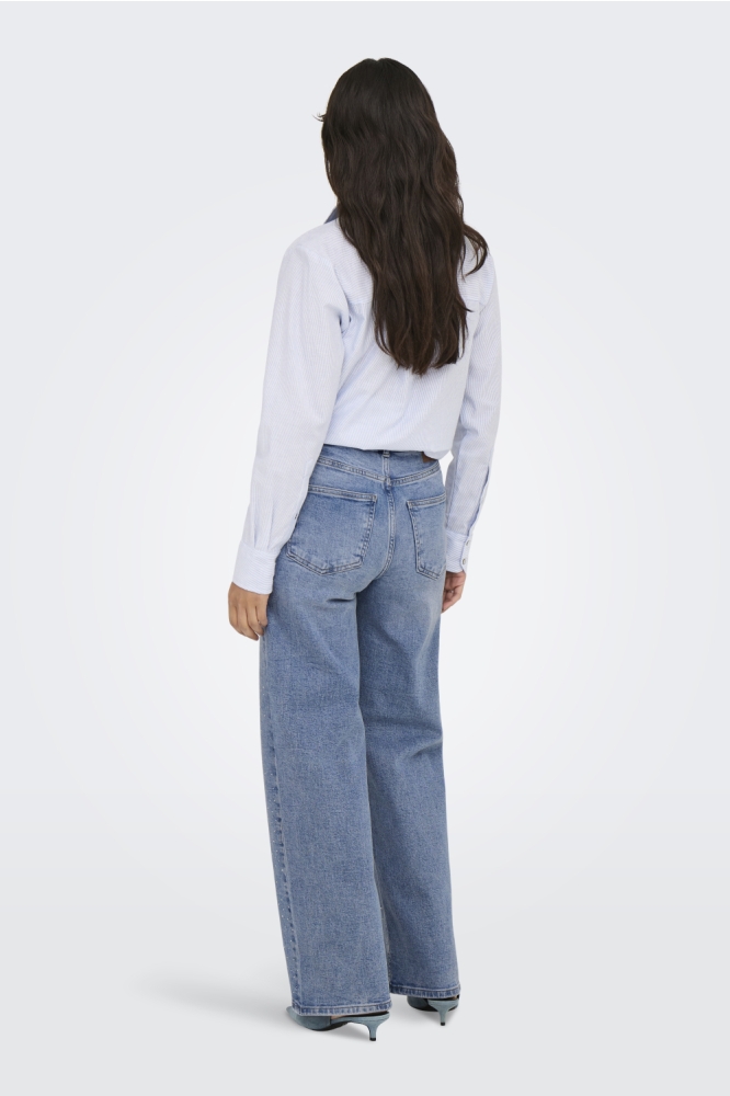 Only blauwe dames jeans | Model achteraanzicht