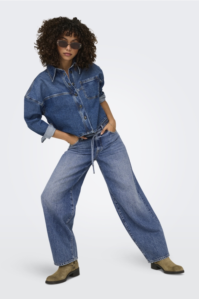 Only blauwe dames jeans | Model