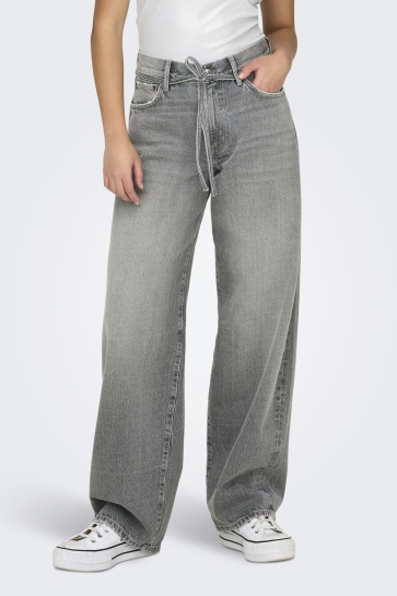 Only ONLGIANNA MW STRAIGHT DOT757 DNM NO 15338246 MEDIUM GREY DENIM