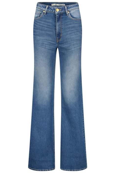 Raizzed blauwe dames jeans | Vooraanzicht