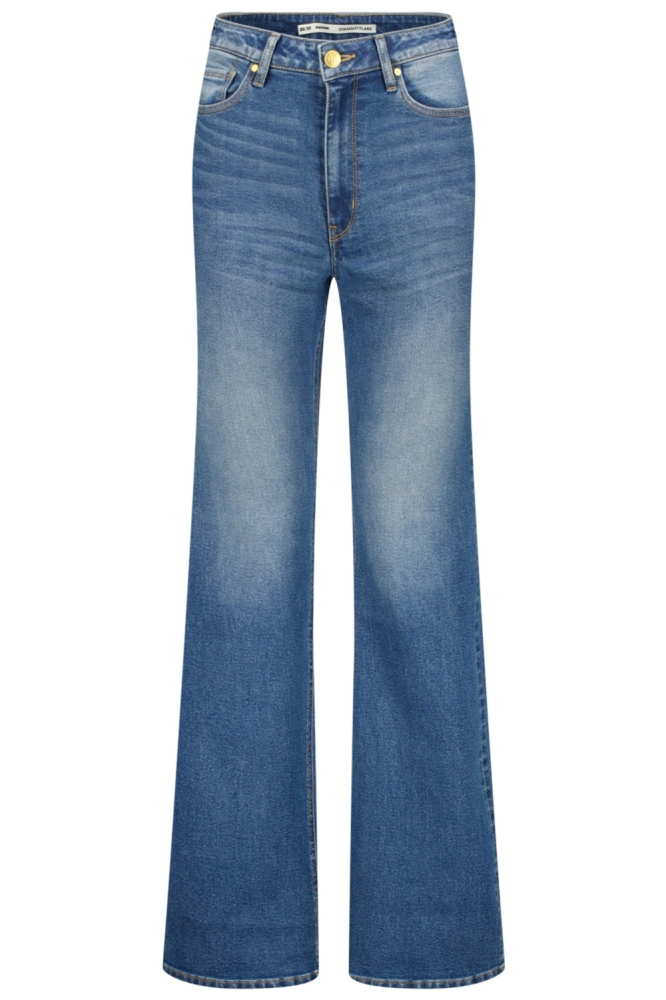 Raizzed blauwe dames jeans | Vooraanzicht