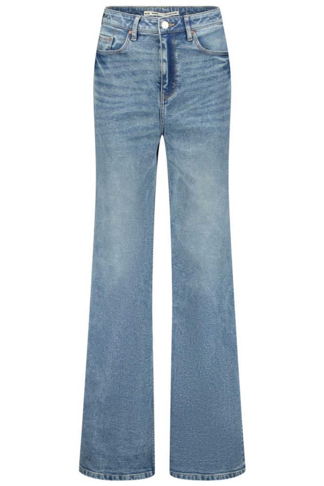 Raizzed blauwe dames jeans | Vooraanzicht
