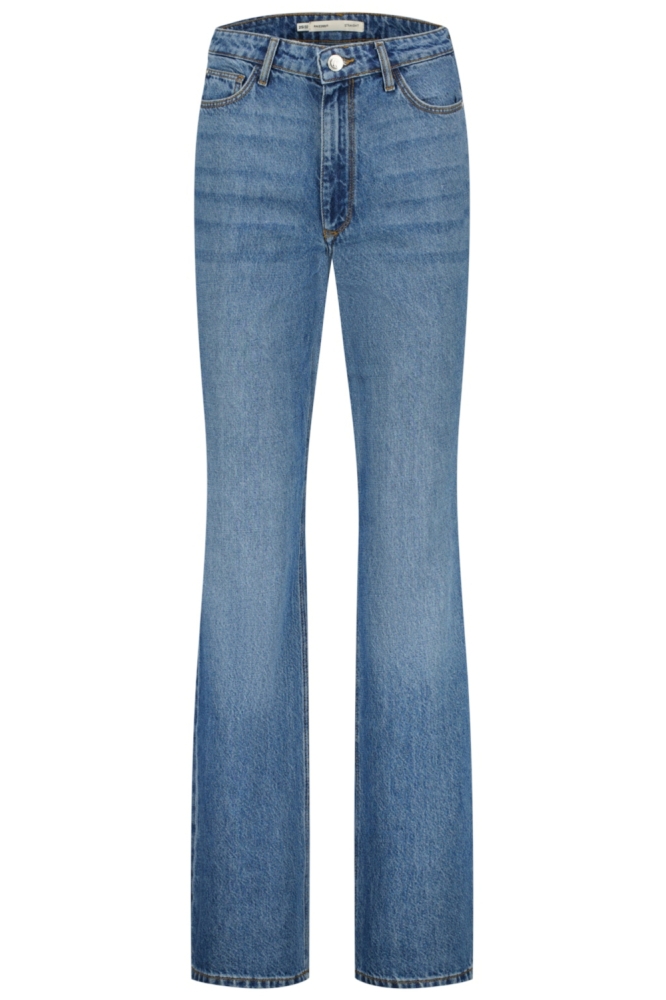 Raizzed blauwe dames jeans | Vooraanzicht