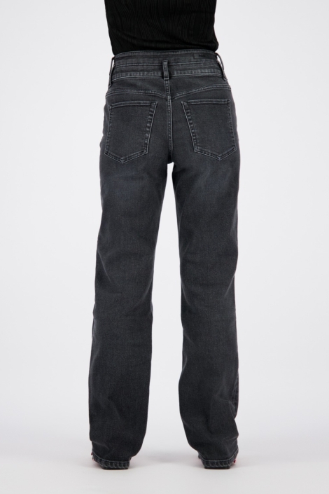 Raizzed zwarte dames jeans | Model achteraanzicht