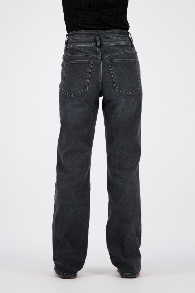 Raizzed zwarte dames jeans | Model achteraanzicht