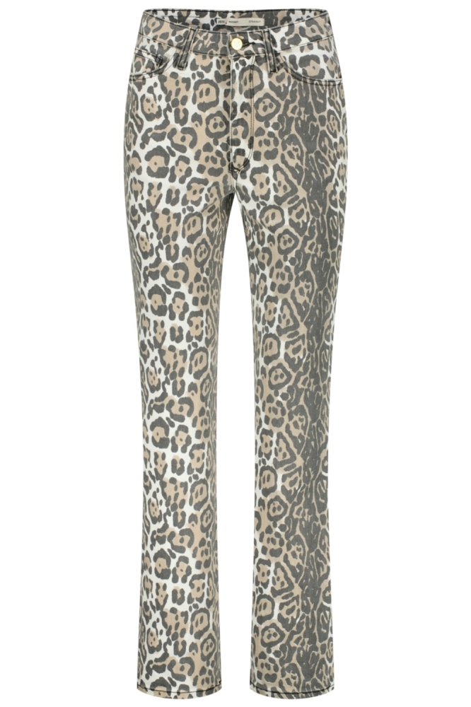 Raizzed zand dames jeans | Vooraanzicht