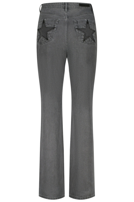 Raizzed grijze dames jeans | Achteraanzicht