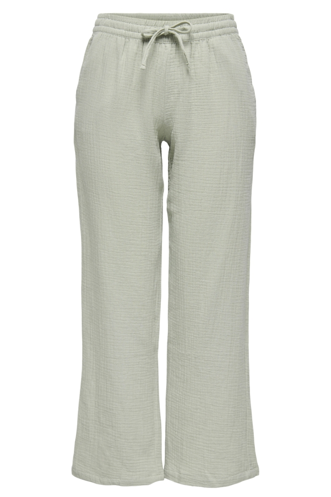 Jacqueline de Yong groene dames broek | Vooraanzicht