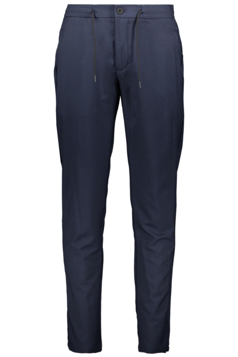 Cast Iron blauwe heren broek | Vooraanzicht