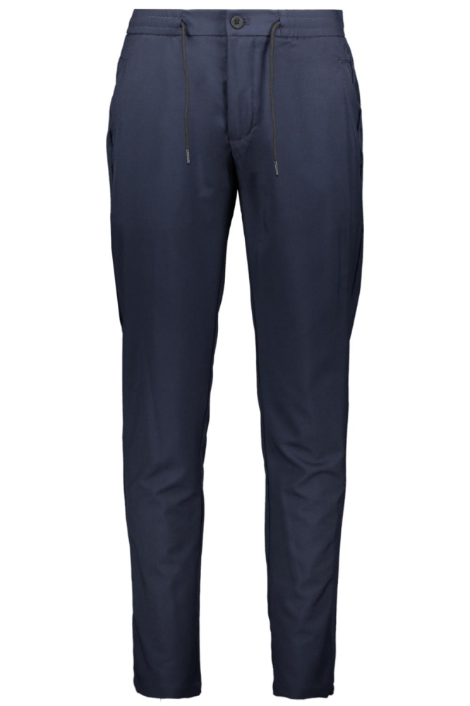 Cast Iron blauwe heren broek | Vooraanzicht