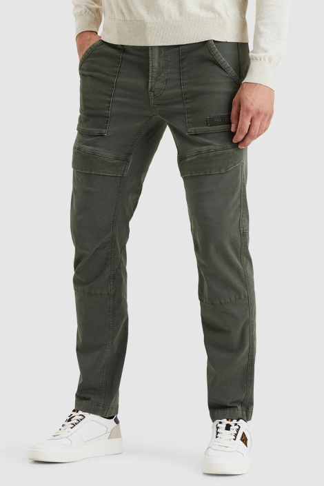 PME legend groene heren broek | Model vooraanzicht