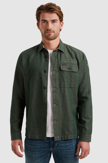 PME legend SHIRT JACKET VAN KATOEN EN LINNEN PSI2503230 6147
