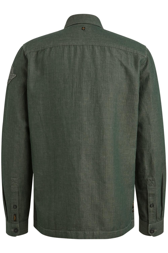 PME legend groene heren overhemd | Achteraanzicht