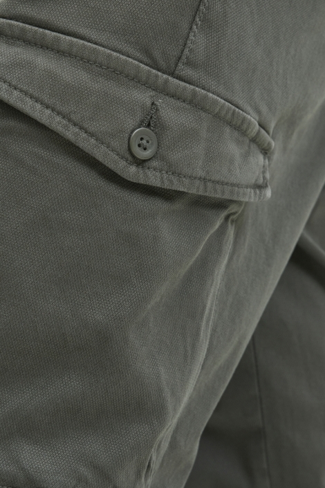 Jack & Jones groene heren broek | Close up