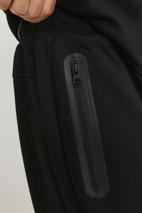 Jack & Jones zwarte heren broek | Close up