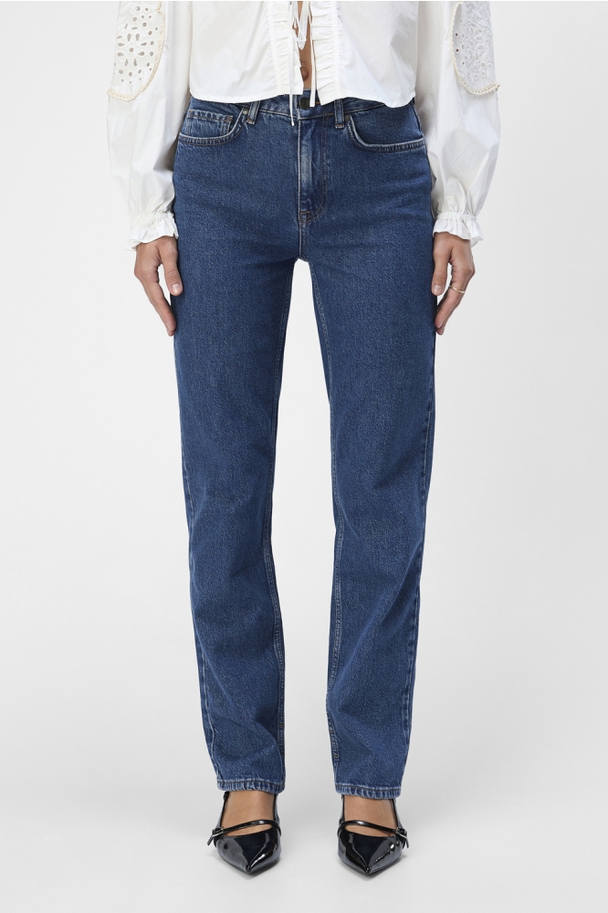 Object blauwe dames jeans | Model