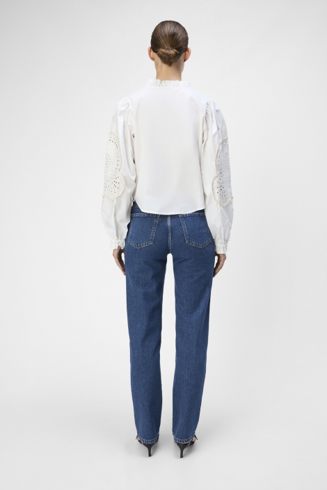 Object blauwe dames jeans | Model achteraanzicht