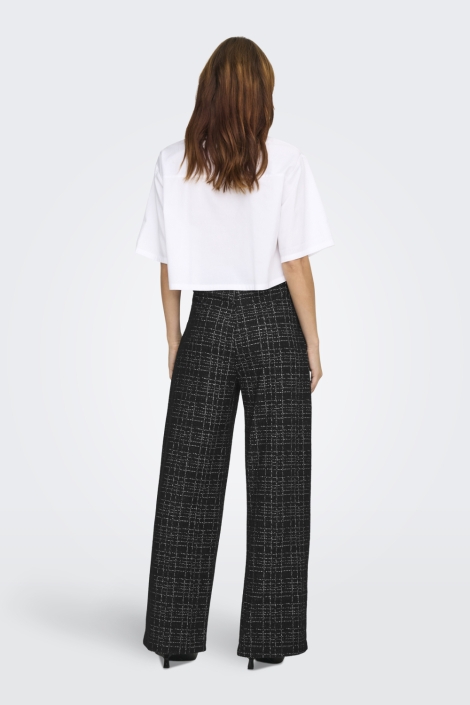 Jacqueline de Yong zwarte dames broek | Model achteraanzicht