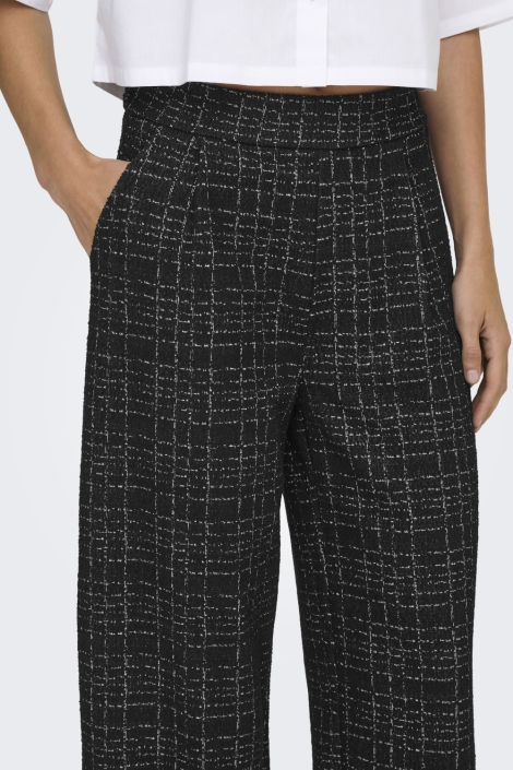 Jacqueline de Yong zwarte dames broek | Close up