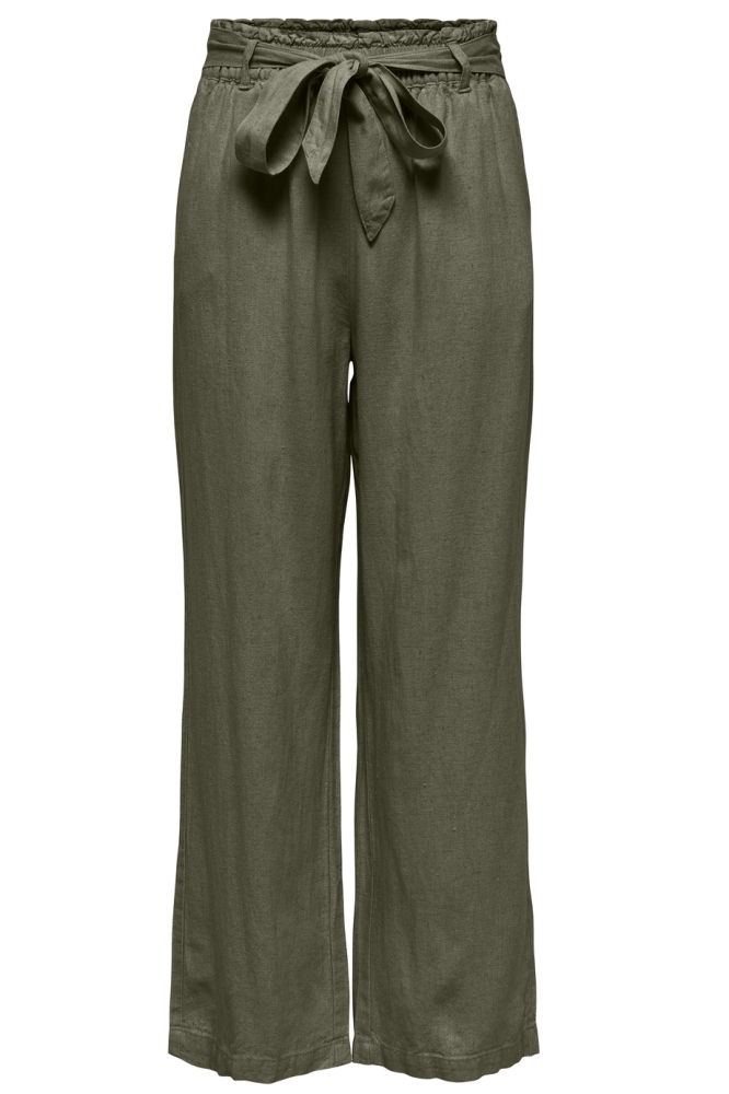 Jacqueline de Yong groene dames broek | Vooraanzicht