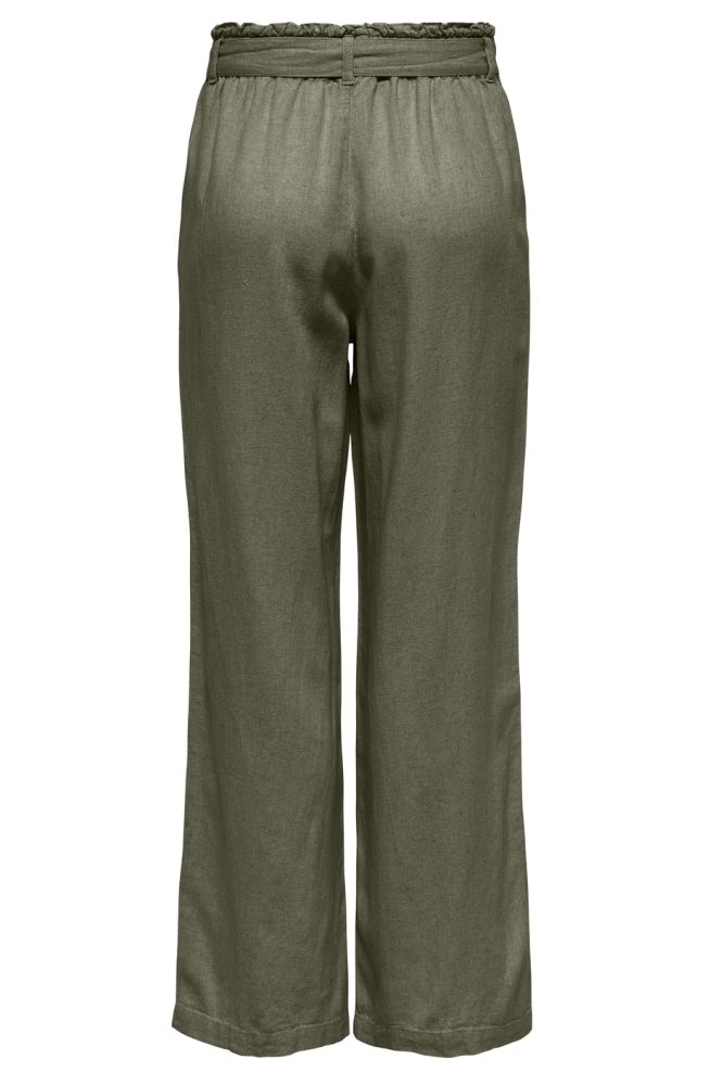 Jacqueline de Yong groene dames broek | Achteraanzicht