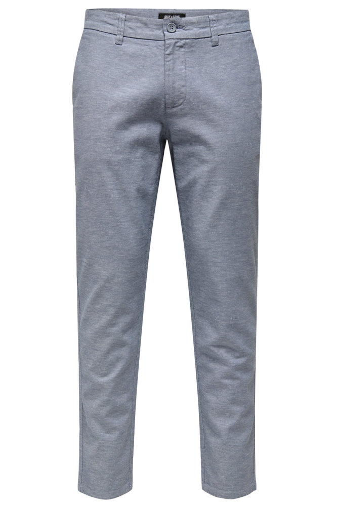 Only & Sons blauwe heren broek | Vooraanzicht