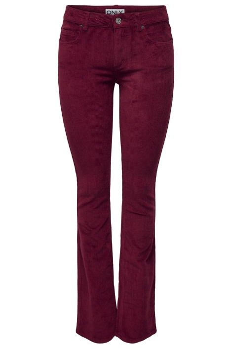 Only bordeaux dames broek | Vooraanzicht
