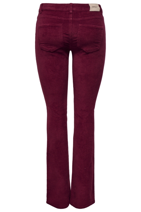 Only bordeaux dames broek | Achteraanzicht