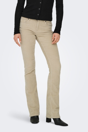 Only onlmary-global mid cord flared pnt Beige