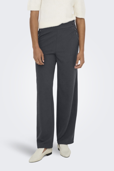 Only blauwe dames broek | Model vooraanzicht