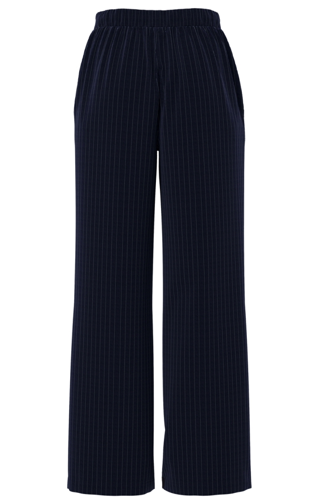 Pieces blauwe dames broek | Achteraanzicht