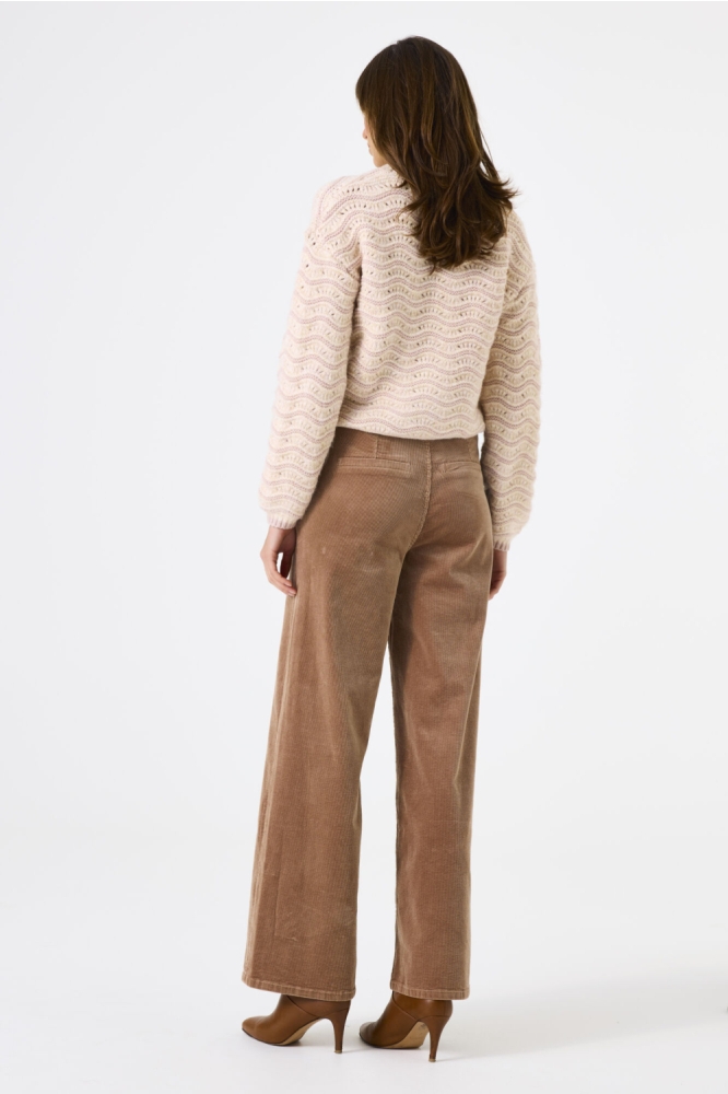 Garcia bruine dames broek | Model