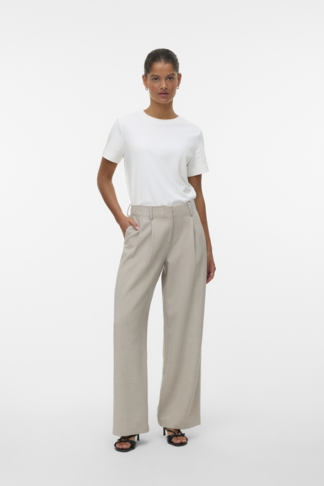 Vero Moda beige dames broek | Model