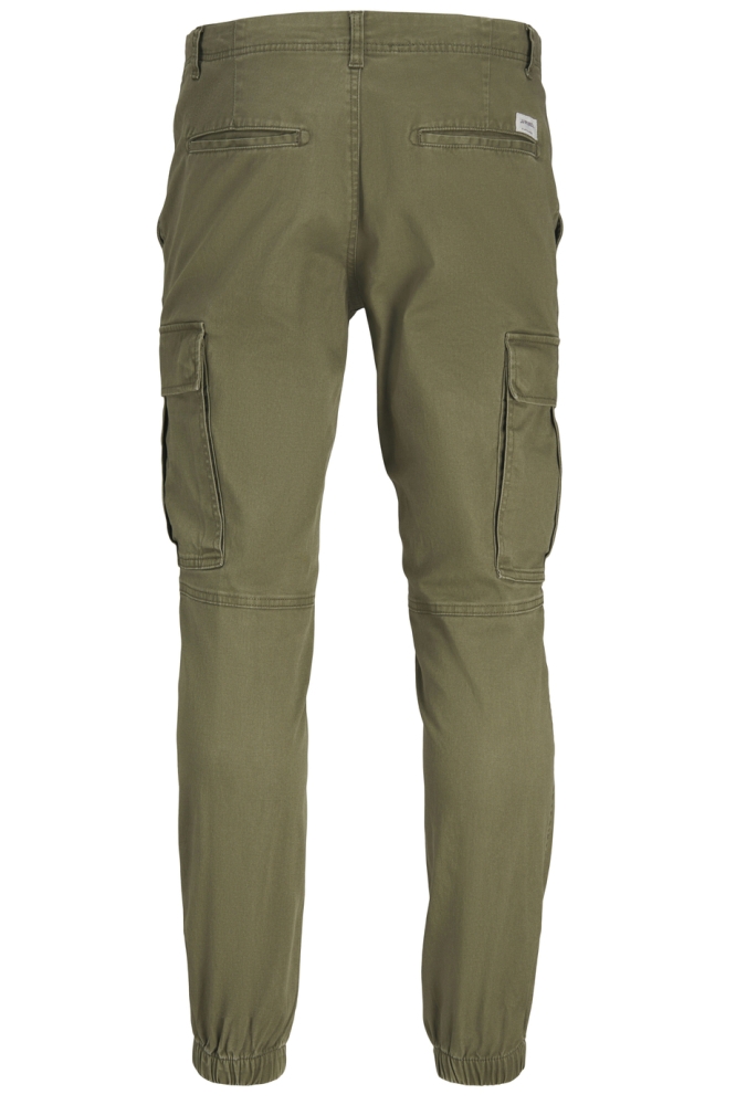 JJ Rebel groene heren broek | Achteraanzicht