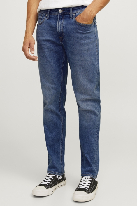JJ Rebel blauwe heren jeans | Model vooraanzicht